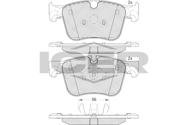 Icer 182166 Колодки гальмівні (передні) Citroen C4 Picasso/Grand Picasso/Peugeot 308 13-