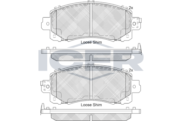 Icer 182313 Колодки гальмівні (передні) Subaru Impreza/Outback/XV  17-