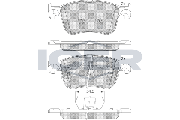Icer 182321 Колодки гальмівні (передні) Ford Focus/Kuga 18-/Lincoln Corsair 19-