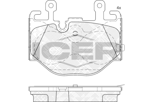 Icer 182526 Колодки гальмівні (передні) BMW 5 (G60/G61) 23-/X3 (G45) 24-