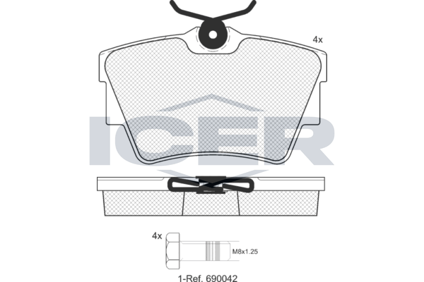 Icer LM1351700 Колодки гальмівні (задні) Renault Trafic/Opel Vivaro/Nissan Primastar/Interstar 01-/N