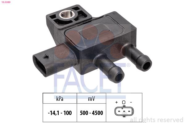 10.3389 FACET Датчик тиску вихлопних газів BMW 1 II  114 d 06/2015-/