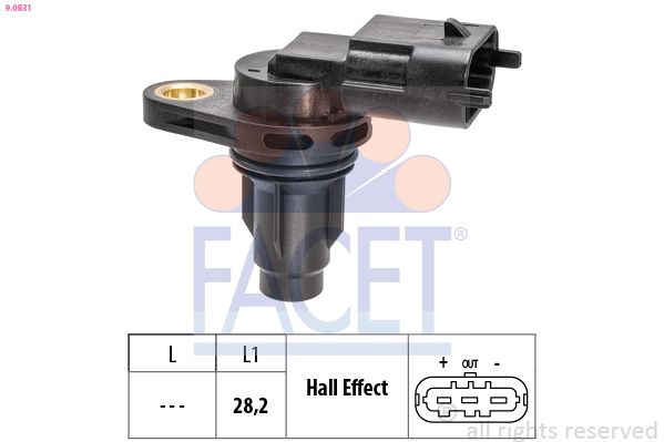 9.0831 FACET Датчик положення валу HYUNDAI i20 II 1.0 T-GDI  01/16/ -
