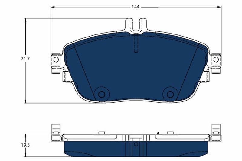 GDB1932BTE  TRW - Гальмівні колодки до дисків