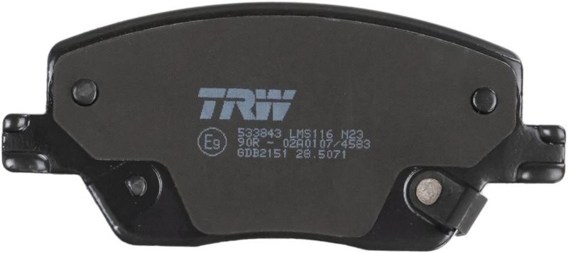 GDB2151  TRW - Гальмівні колодки до дисків