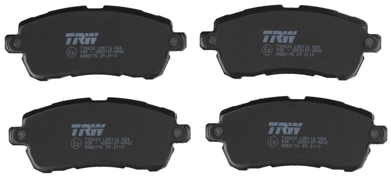 GDB2176  TRW - Гальмівні колодки до дисків