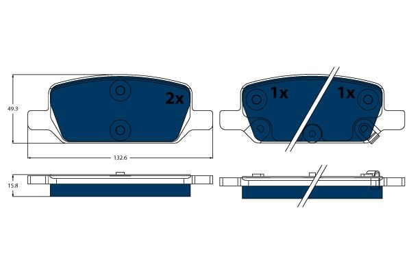 GDB2380BTE  TRW - Гальмівні колодки до дисків