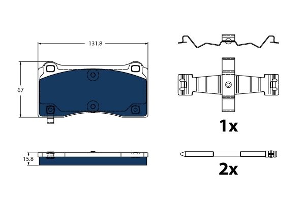 GDB2431BTE  TRW - Гальмівні колодки до дисків