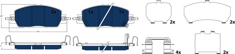 GDB2665BTE  TRW - Гальмівні колодки до дисків