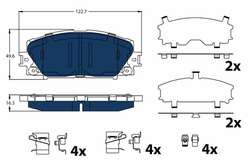 GDB4173BTE  TRW - Гальмівні колодки до дисків