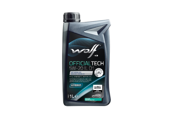 Олива моторна WOLF OFFICIALTECH 5W-20 IL D1  1л.