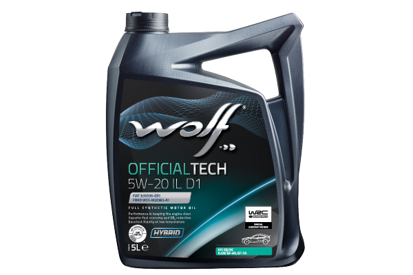 Олива моторна WOLF OFFICIALTECH 5W-20 IL D1  5л.