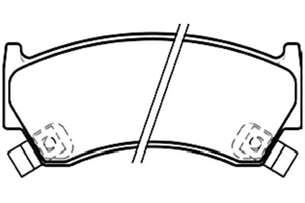 KAVO PARTS BP6565 Комплект гальмівних накладок, дискове гальмо