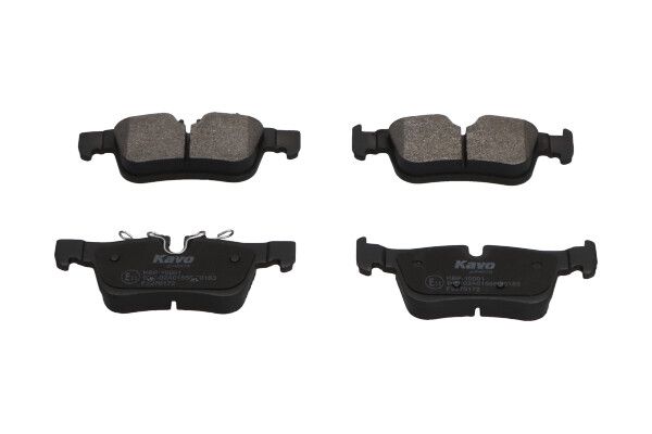 KAVO PARTS KBP10001 Комплект гальмівних накладок, дискове гальмо