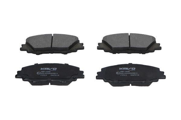 KAVO PARTS KBP10046 Комплект гальмівних накладок, дискове гальмо