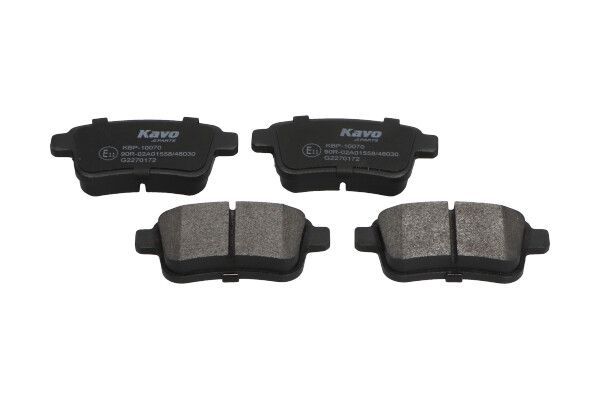 KAVO PARTS KBP10070 Комплект гальмівних накладок, дискове гальмо