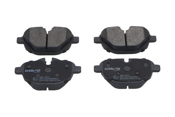 KAVO PARTS KBP10073 Комплект гальмівних накладок, дискове гальмо