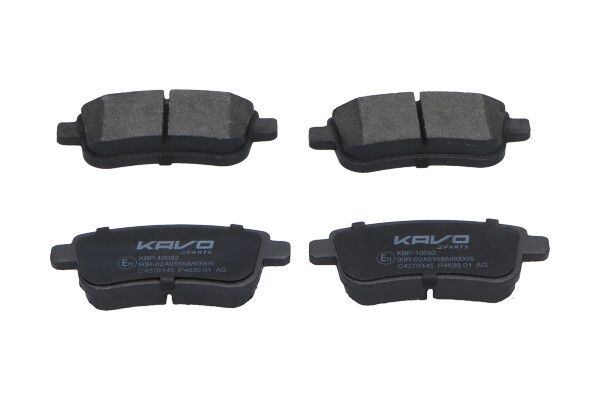 KAVO PARTS KBP10082 Комплект гальмівних накладок, дискове гальмо