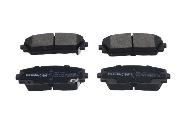 KAVO PARTS KBP10087 Комплект гальмівних накладок, дискове гальмо