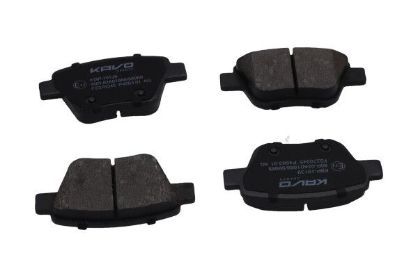 KAVO PARTS KBP10139 Комплект гальмівних накладок, дискове гальмо