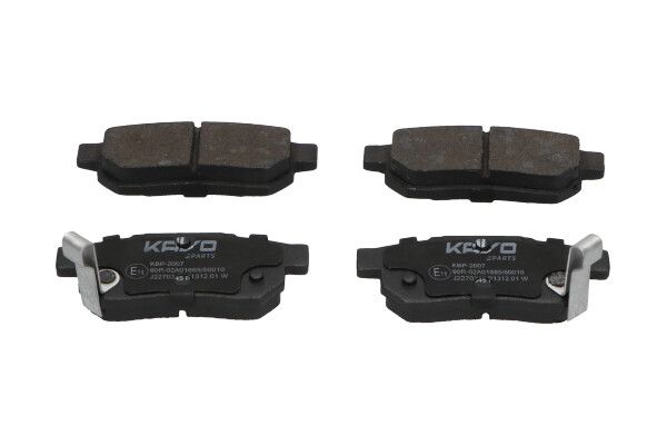 KAVO PARTS KBP2007 Комплект гальмівних накладок, дискове гальмо