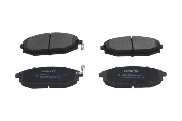 KAVO PARTS KBP3014 Комплект гальмівних накладок, дискове гальмо