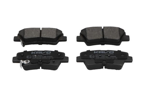 KAVO PARTS KBP3025 Комплект гальмівних накладок, дискове гальмо