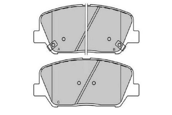KAVO PARTS KBP3060 Комплект гальмівних накладок, дискове гальмо