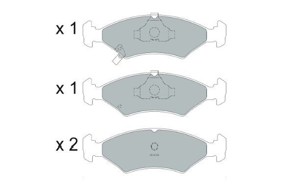 KAVO PARTS KBP4026 Комплект гальмівних накладок, дискове гальмо
