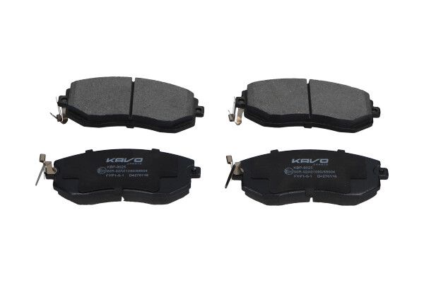 KAVO PARTS KBP8025 Комплект гальмівних накладок, дискове гальмо