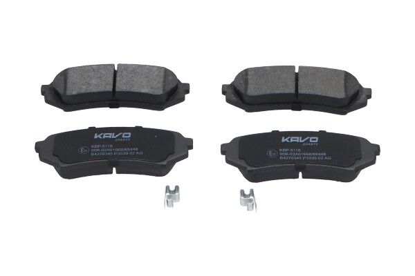 KAVO PARTS KBP9118 Комплект гальмівних накладок, дискове гальмо