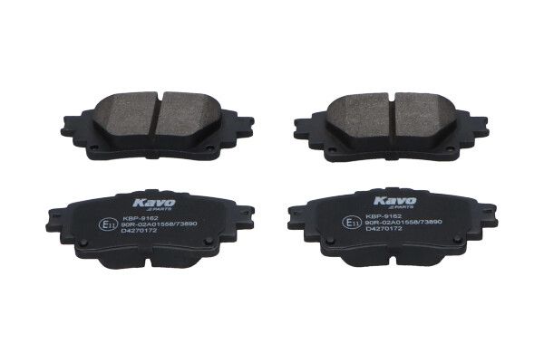 KAVO PARTS KBP9162 Комплект гальмівних накладок, дискове гальмо