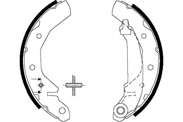 KAVO PARTS KBS1407 Комплект гальмівних колодок