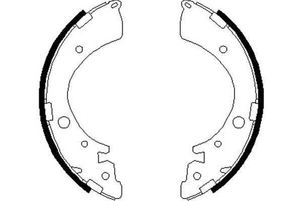 KAVO PARTS KBS2907 Колодки гальмівні (задні) Honda Accord/Civic 85- (барабанні) (200x35)