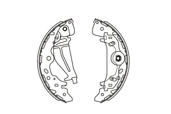 KAVO PARTS KBS3405 Комплект гальмівних колодок