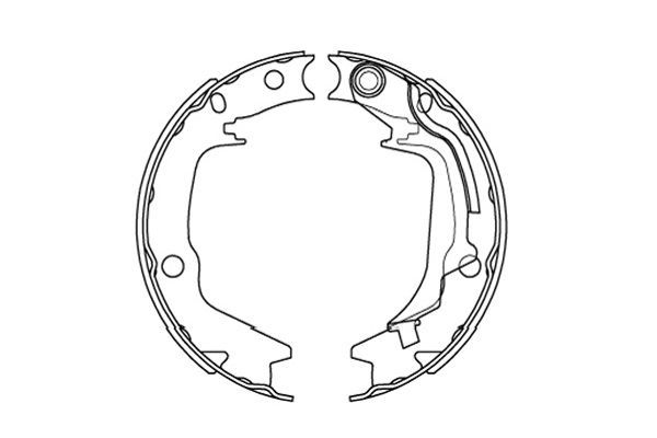 KAVO PARTS KBS3415 Комплект гальмівних колодок