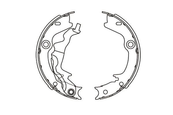 KAVO PARTS KBS3416 Комплект гальмівних колодок