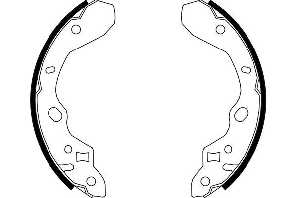 KAVO PARTS KBS5413 Комплект гальмівних колодок