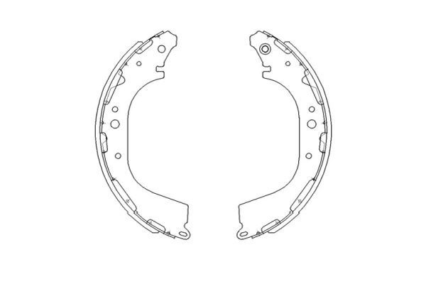 KAVO PARTS KBS7411 Комплект гальмівних колодок