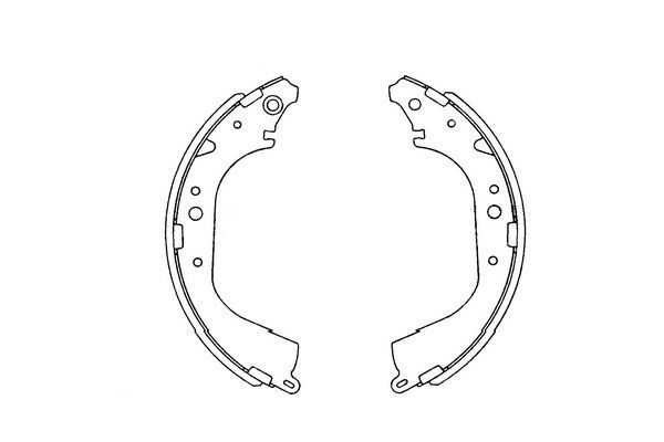 KAVO PARTS KBS9901 Комплект гальмівних колодок
