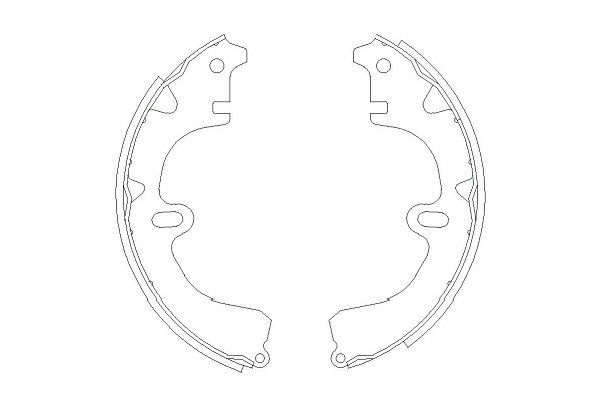 KAVO PARTS KBS9918 Комплект гальмівних колодок