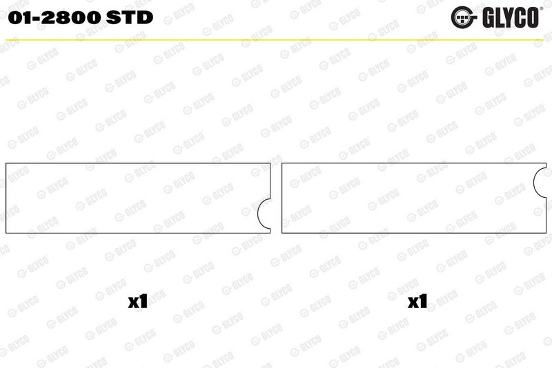 Glyco 012800STD Підшипник шатуна