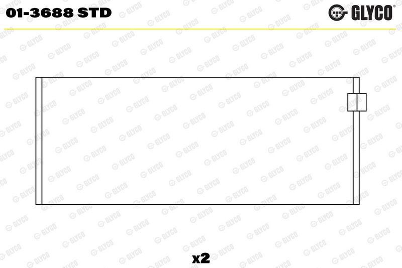 Glyco 013688STD Вкладиш підшипника шатуна