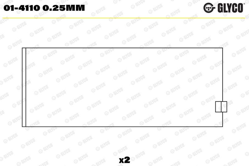Glyco 014110025MM Підшипник шатуна