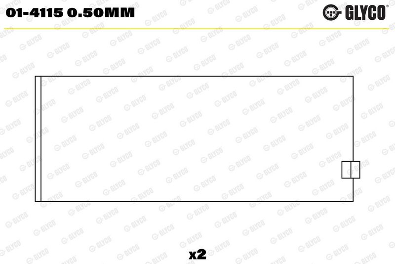 Glyco 014115050MM Вкладиш підшипника шатуна