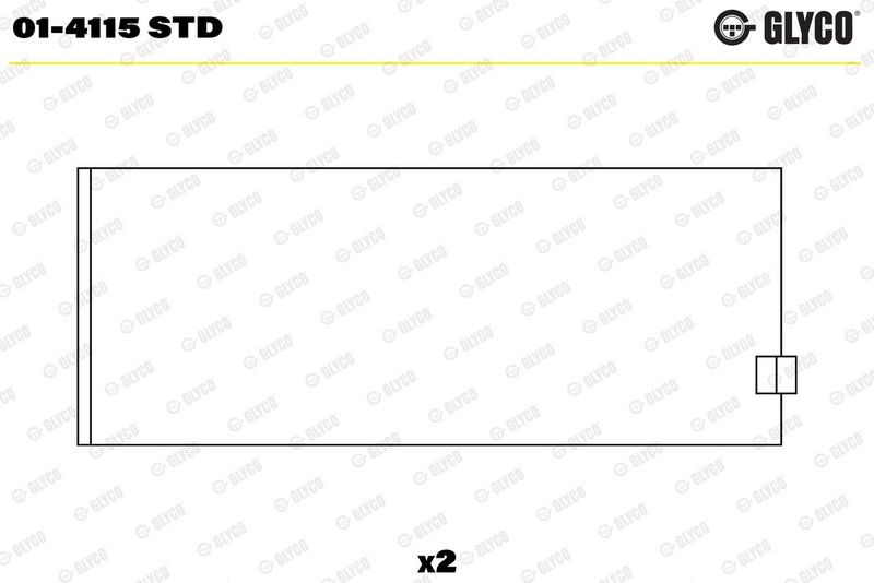 Glyco 014115STD Підшипник шатуна