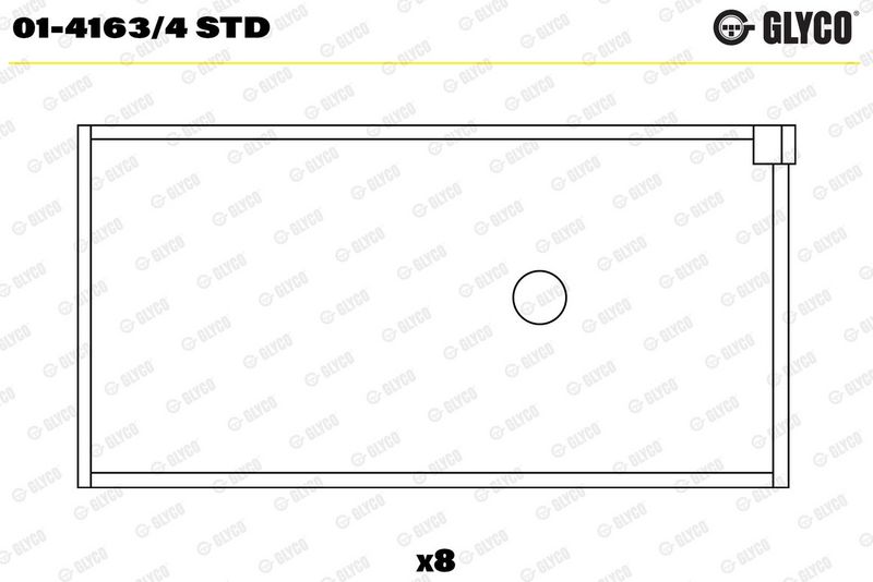 Glyco 0141634STD Вкладиші шатунні PSA STD 1,1/1,4TU1JP/ET3J4/TU3 (вир-во GLYCO)