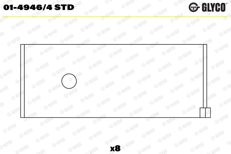 Glyco 0149464STD Вкладиш підшипника шатуна