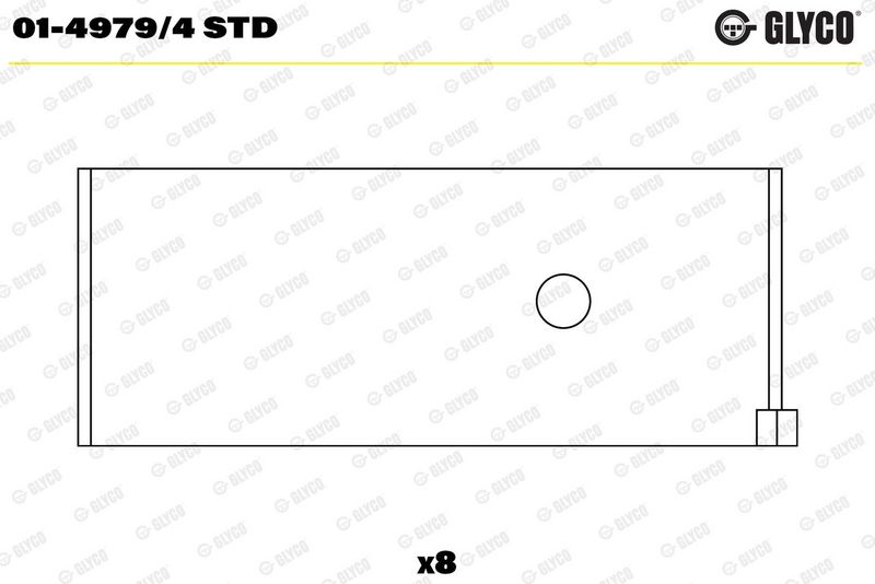 Glyco 0149794STD Вкладиш підшипника шатуна