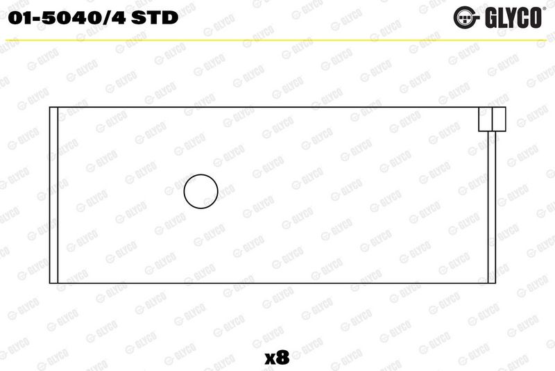 Glyco 0150404STD Вкладиш підшипника шатуна